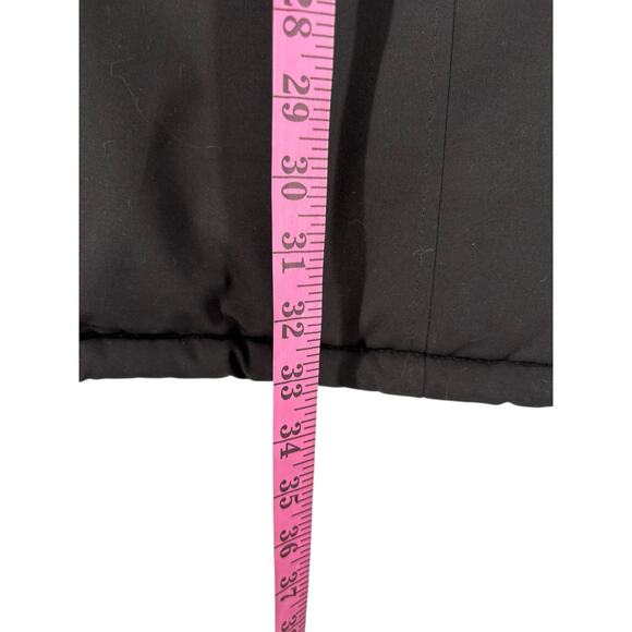 Michael Kors Anorak Snap Front Channel Quilted Jacket Black Size Large Outdoors - Picture 9 of 16